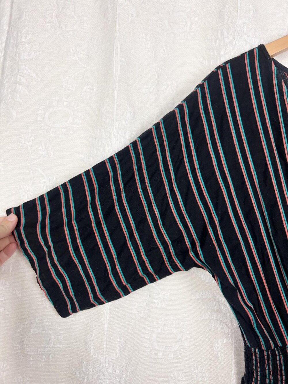 Ace & Jig Bianca jumpsuit in Spellbound cloth black and multi stripe cotton M - Picture 4 of 8